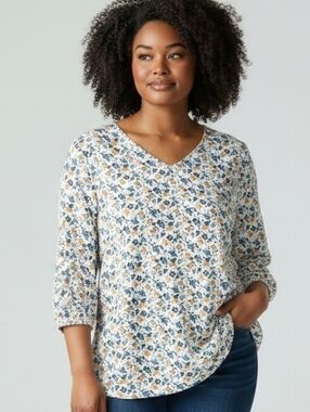 Jaclyn Smith Floral Blouse - XL- NWT